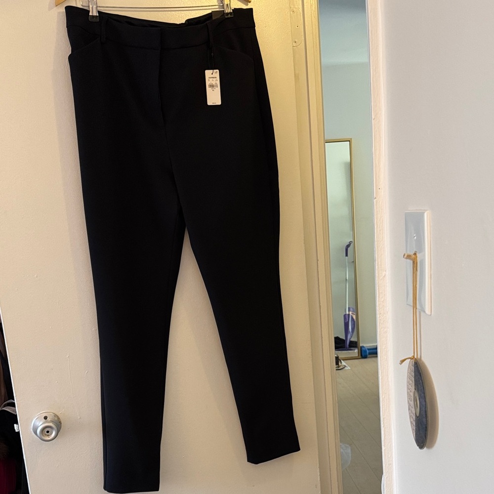 Express editor skinny high rise black pants